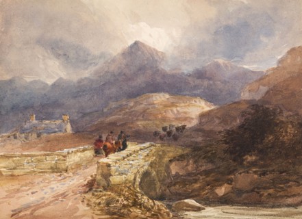 On the Road to Snowdon, 1832-38. Creator: David Cox the Elder.
