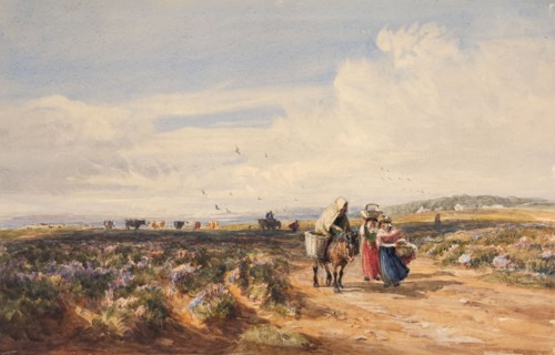 The Road Across the Heath, 1834-37. Creator: David Cox the Elder.