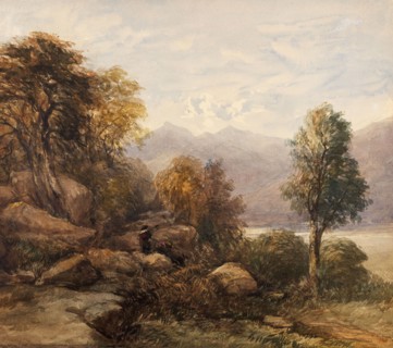 Lake Scene, North Wales, c1830s. Creator: David Cox the Elder.