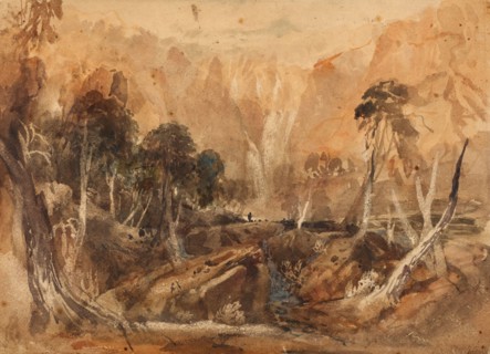 Landscape Fantasy, 1845-55. Creator: David Cox the Elder.