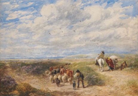 Keep the Left Road, 1854. Creator: David Cox the Elder.