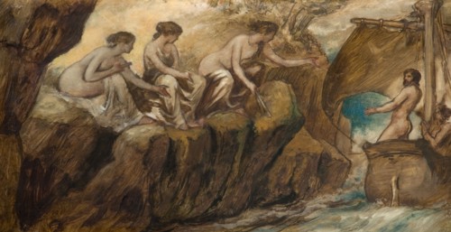 Ulysses And The Sirens, 1880. Creator: Edward Calvert.