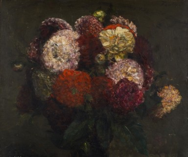 Bouquet de Dahlias, 1871. Creator: Henri Fantin-Latour.