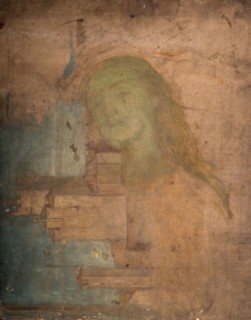 Head of A Woman Superimposed Over Italian Building, 1880-1900. Creator: Louisa Starr.