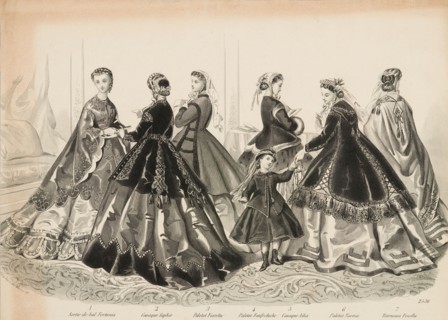 Costume plate - Le Follet, 1865-1866. Creator: Unknown.