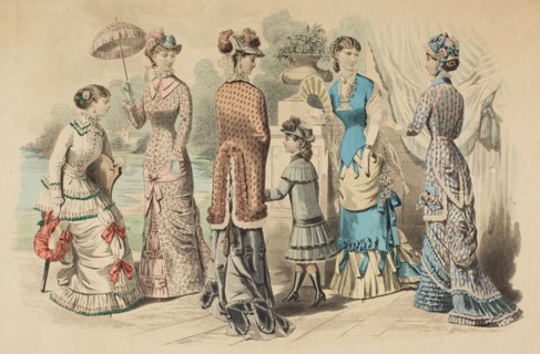 Fashion plates - Latest Paris Fashions, 1880. Creator: Unknown.