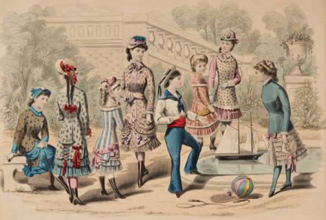 Latest Paris Fashions and Childrens Fancy Costumes, 1880. Creator: Unknown.