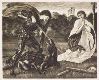 St George Series - St George slaying the Dragon, c1860s, (1900). Creator: Unknown.