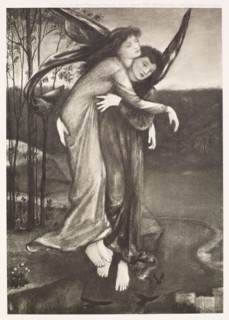 Zephyrus and Psyche, c1864, (1900). Creator: Unknown.