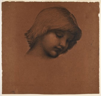 King Cophetua and the Beggar Maid - Study of Boy's Head, 1883-84. Creator: Sir Edward Coley Burne-Jones.