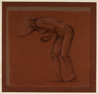 The Wine of Circe - female nude - study for Circe, 1866-69. Creator: Sir Edward Coley Burne-Jones.