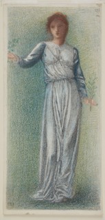 The Garland Weavers - Full-Length Figure Study, 1862-66. Creator: Sir Edward Coley Burne-Jones.