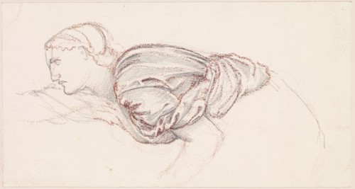 The Wine of Circe - Study for the Upper Part of Circe, 1866-69. Creator: Sir Edward Coley Burne-Jones.
