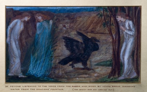 Cupid and Psyche - Study for the Palace Green Mural - Psyche sent by Venus the Task, 1872. Creator: Sir Edward Coley Burne-Jones.