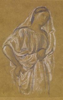 St Theophilus and the Angel - Study of a Court Lady, 1863-67. Creator: Sir Edward Coley Burne-Jones.