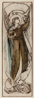 Hope standing on Despair, 1865-66. Creator: Sir Edward Coley Burne-Jones.