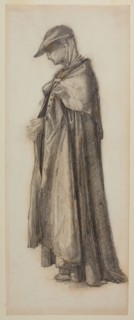 Love disguised as Reason - Study for the Figure of Love, 1870. Creator: Sir Edward Coley Burne-Jones.