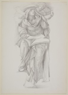 Draped Study for St Matthew the Evangelist, 1873. Creator: Sir Edward Coley Burne-Jones.