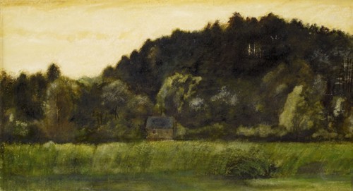 Landscape - Study, mid-late 19th century. Creator: Sir Edward Coley Burne-Jones.