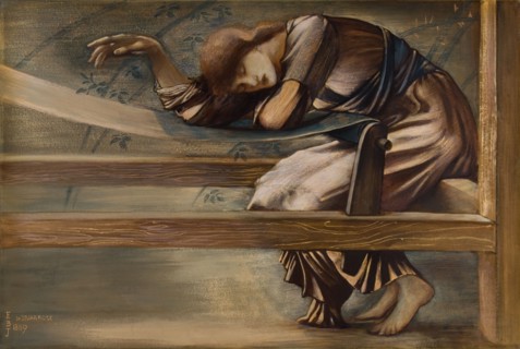 The Briar Rose Series - Study for 'The Garden Court', 1889. Creator: Sir Edward Coley Burne-Jones.
