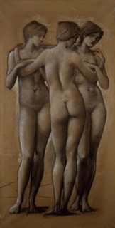 Venus Concordia - Study of the Three Graces, 1895. Creator: Sir Edward Coley Burne-Jones.