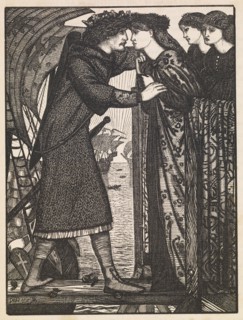 King Sigurd the Crusader - A Norse Saga, 1862. Creator: Dalziel Brothers.