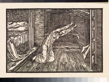 Cupid and Psyche - Psyche is abandoned by Cupid, 1880. Creator: Elizabeth Burden.