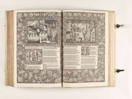 The Kelmscott Chaucer - The Works of Geoffrey Chaucer Now Newly Imprinted, 1896. Creator: Sir Edward Coley Burne-Jones.