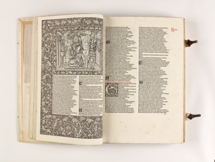 The Kelmscott Chaucer - The Works of Geoffrey Chaucer Now Newly Imprinted, 1896. Creator: Sir Edward Coley Burne-Jones.