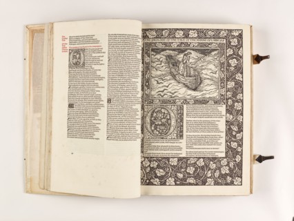 The Kelmscott Chaucer - The Works of Geoffrey Chaucer Now Newly Imprinted, 1896. Creator: Sir Edward Coley Burne-Jones.