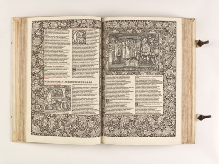 The Kelmscott Chaucer - The Works of Geoffrey Chaucer Now Newly Imprinted, 1896. Creator: Sir Edward Coley Burne-Jones.