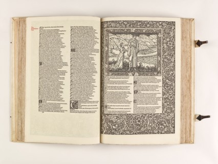 The Kelmscott Chaucer - The Works of Geoffrey Chaucer Now Newly Imprinted, 1896. Creator: Sir Edward Coley Burne-Jones.