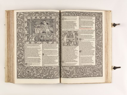 The Kelmscott Chaucer - The Works of Geoffrey Chaucer Now Newly Imprinted, 1896. Creator: Sir Edward Coley Burne-Jones.