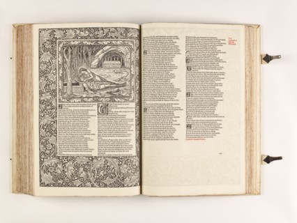 The Kelmscott Chaucer - The Works of Geoffrey Chaucer Now Newly Imprinted, 1896. Creator: Sir Edward Coley Burne-Jones.