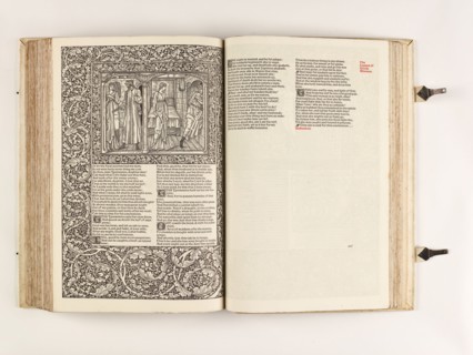 The Kelmscott Chaucer - The Works of Geoffrey Chaucer Now Newly Imprinted, 1896. Creator: Sir Edward Coley Burne-Jones.