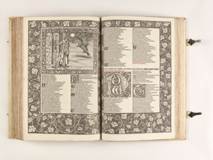 The Kelmscott Chaucer - The Works of Geoffrey Chaucer Now Newly Imprinted, 1896. Creator: Sir Edward Coley Burne-Jones.