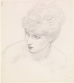 Car of Love or Love's Wayfaring - Study of Maria Zambaco, 1875. Creator: Sir Edward Coley Burne-Jones.