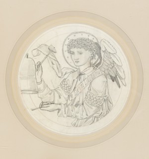 Angel playing on bells, 1865. Creator: Sir Edward Coley Burne-Jones.