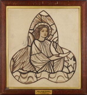 Angel Holding the Moon, 1862-3. Creator: Sir Edward Coley Burne-Jones.