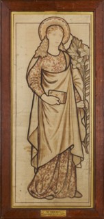 Virgin Mary, 1863. Creator: Sir Edward Coley Burne-Jones.