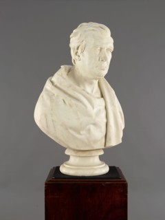 Bust of David Cox (1783-1859), 1860. Creator: Peter Hollins.