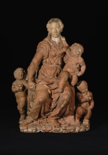 Charity, 1450-1475. Creator: Master of the Unruly Children.
