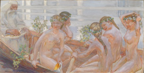 Väinämöinen's Voyage, 1909. Creator: Akseli Gallen-Kallela.