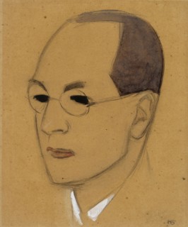 Portrait of Jalo Sihtola, sketch, 1928. Creator: Helene Schjerfbeck.