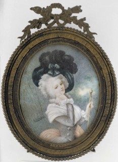 Portrait of a lady, 1800-1899. Creator: A Thumerelle.