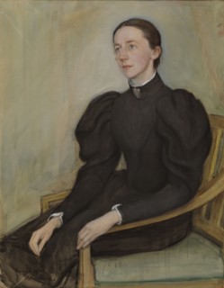 Portrait of Mathilda Wrede, 1896. Creator: Eero Jarnefelt.