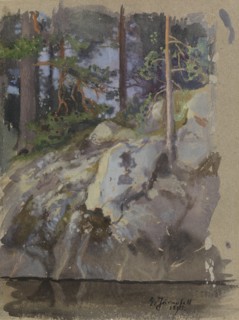 Cliff, 1895. Creator: Eero Jarnefelt.