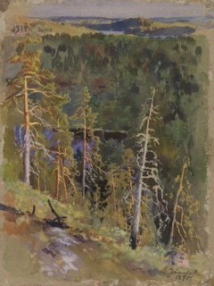 Forest Landscape, 1895. Creator: Eero Jarnefelt.