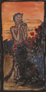 The Devil in the Rose Bush, c1900. Creator: Hugo Simberg.