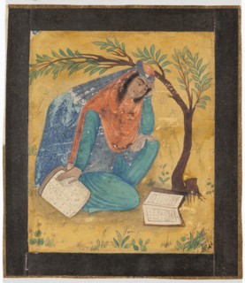 The reader in the garden, c1800s. Creator: Unknown.